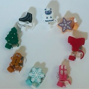 NEW!!! Bullseye Playground 2025 Holiday Straw Topper Set (8 Pieces)-  NWT